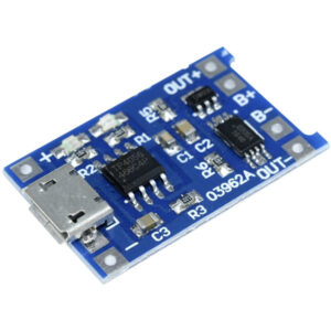Li-ion aku laadimismoodul TP4056 microUSB 5V 1A-image