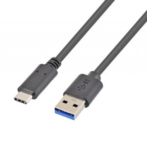 USB A pistik – USB C pistik kaabel, USB 3.0, 2m, must-image