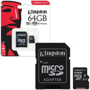 Mälukaart 64GB Micro SD Class 10 Kingston Canvas Select Plus-image
