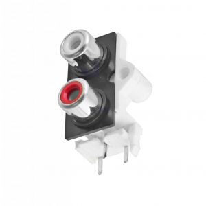 2x RCA pesa plaadile vertikaalne, paneeli kinnitus, THT 42-962-08-image