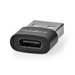 USB A pistik – USB C pesa üleminek, must, nedis CCGP60920BK-image