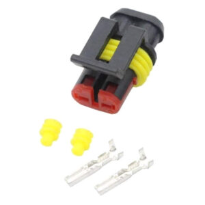 AMP Superseal 1.5, 2-PIN pesa komplekt, IP67, 24V DC, must-image
