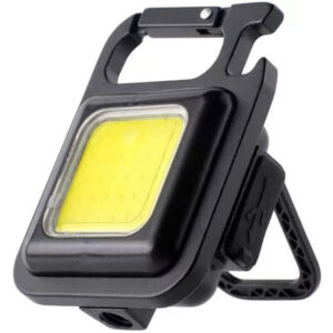 Mini LED COB taskulamp võtmehoidja, akuga, USB-C, magnet, must, 1030-3-image