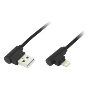 USB A pistik - Apple Lightning pistik kaabel, 1m, must, BLOW 66-119-image