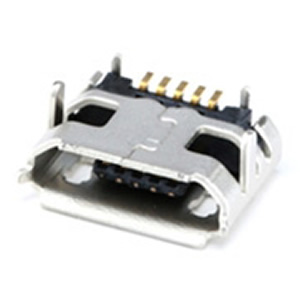 USB microB pesa plaadile, SMD, PCB, SMT, AMK5PT01-image