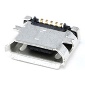 USB microB pesa plaadile, SMD, PCB, SMT, AMK5PT04-image