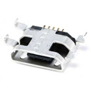 USB microB pesa plaadile, SMD, PCB, SMT, AMK5PT06-image