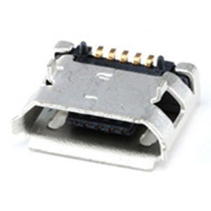 USB microB pesa plaadile, SMD, PCB, SMT, AMK5PT08-image