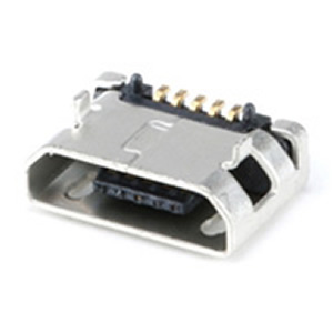 USB microB pesa plaadile, SMD, PCB, SMT, AMK5PT09-image