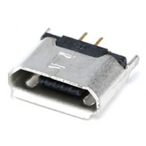 USB microB pesa plaadile, PCB, THT, AMK5PT11-image