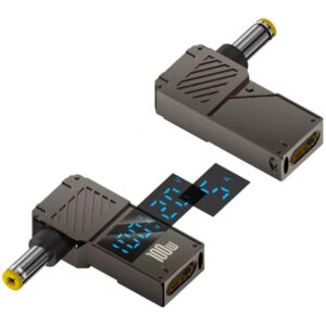 USB-C PD laadija üleminek 5.5x2.5mm pistik U/I/P displeiga 20V 100W TYPE I-image
