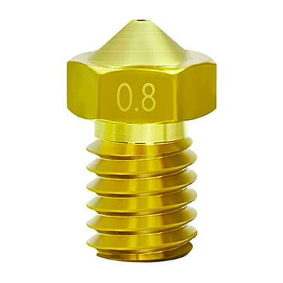 Düüs 0.8mm M6 V5/V6 messing (iD 1.75mm)-image