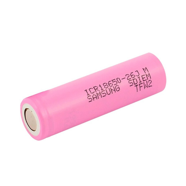 Li-Ion aku 18650 3.6V 2600mAh 5.2A Samsung SDI ICR18650-26J2-image